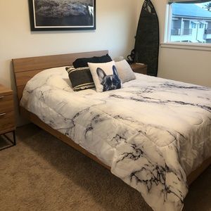 Society6 Faux Marble Comforter